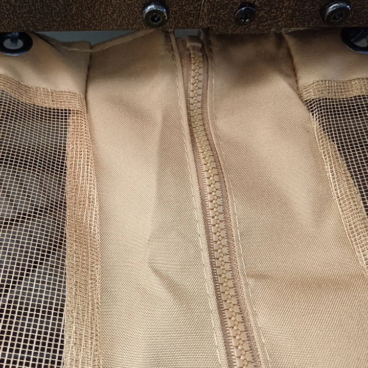 MCL 3 x 3(m) Metal Hardtop Gazebo, with Curtains and Accessories - Brown