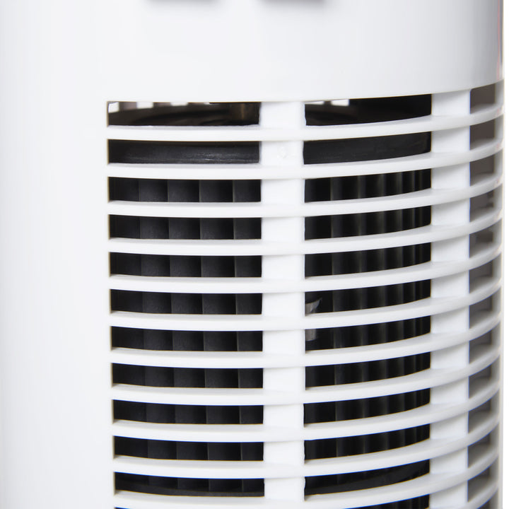 30'' Freestanding Tower Fan, 3 Speed 3 Mode, 10h Timer, 70 Degree Oscillation, LED Light, 5M Remote Controller, White