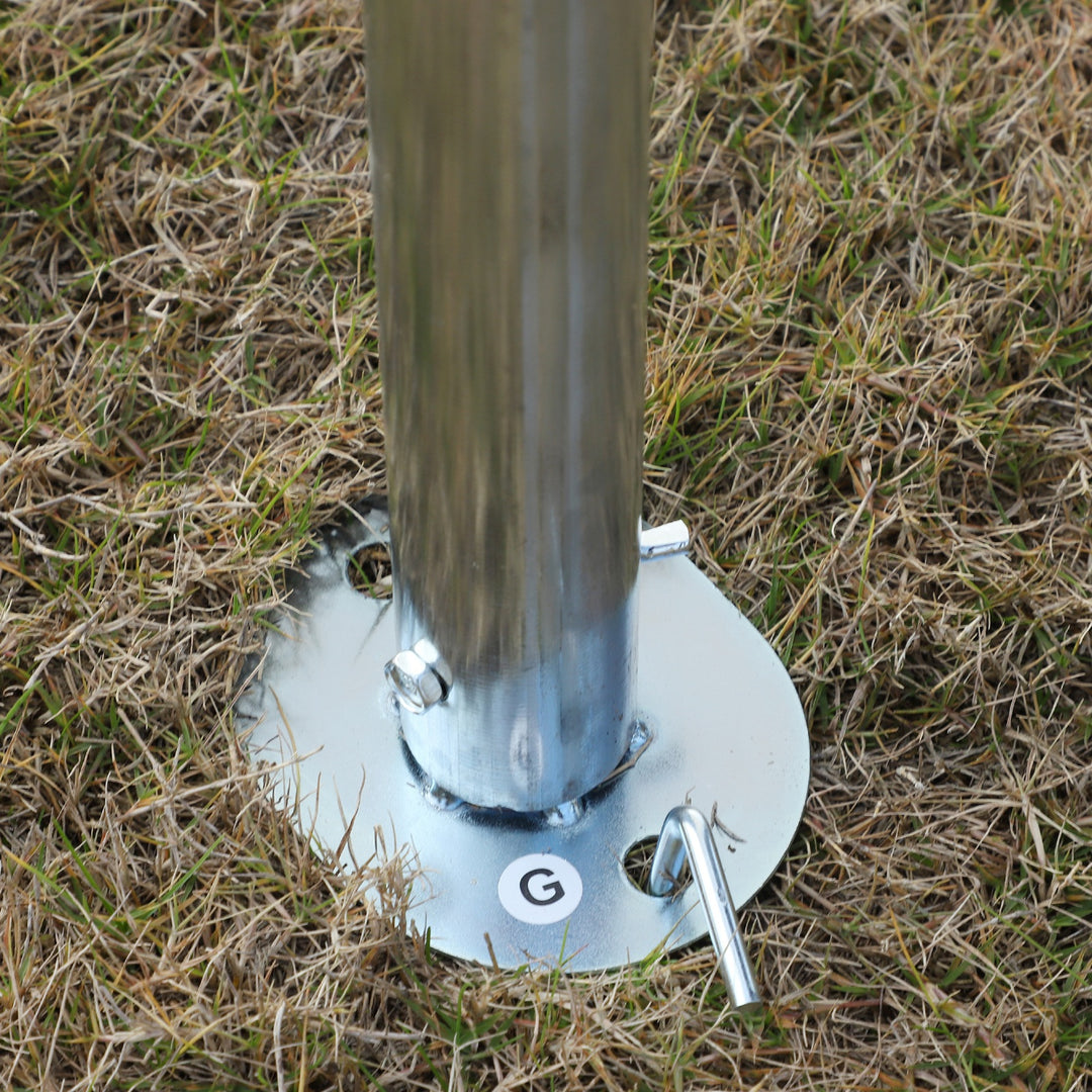 MCL 3 x 6m Heavy Duty Carport Garage Car Shelter Galvanized Steel Outdoor Open Canopy Tent Water UV Resistant Waterproof, White