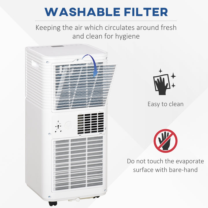 7000 BTU Portable Air Conditioner for Cooling Dehumidifier Fan, Air Conditioning Unit for Room up to 26m², with Remote, 24H Timer, Window Mount Kit, R290, A Energy Efficiency, 785W