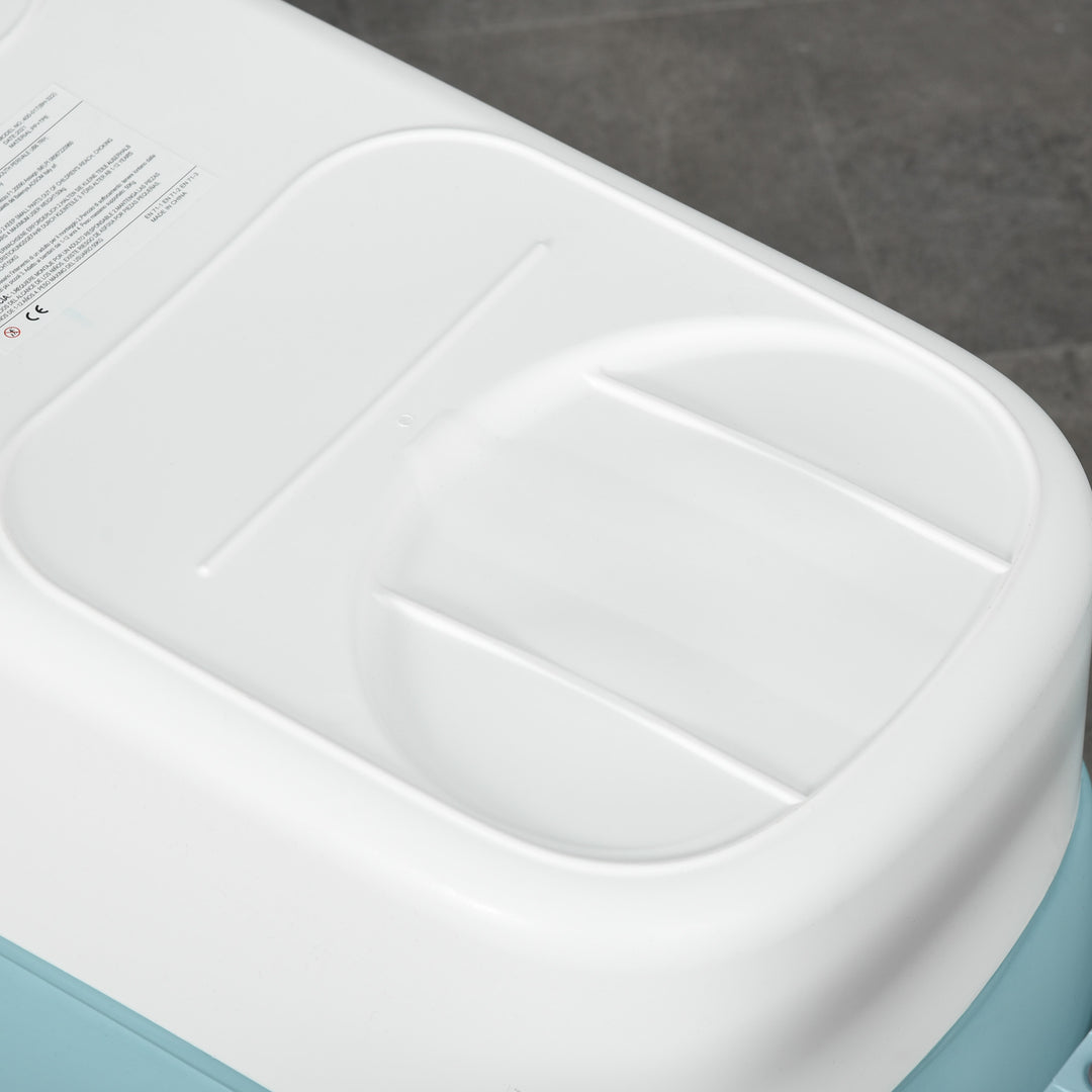 MCL Foldable Bathtub Kids Bath Tub with Lid Large Freestanding Bathtubs Home Sauna for Toddler Children Teenage 1 - 12 Years