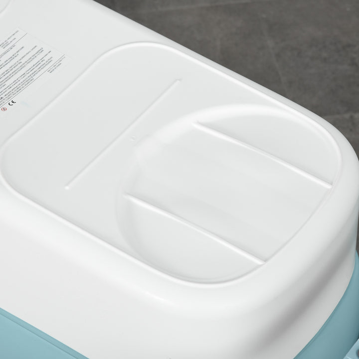 MCL Foldable Bathtub Kids Bath Tub with Lid Large Freestanding Bathtubs Home Sauna for Toddler Children Teenage 1 - 12 Years