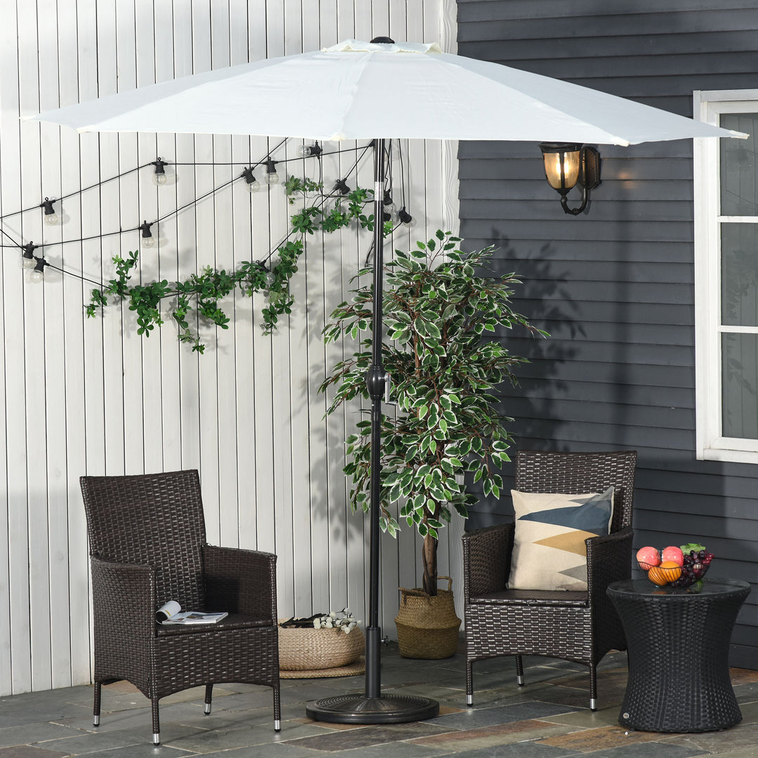 13kg Garden Parasol Base Holder, Cement Outdoor Market Umbrella Stand, Fits 35mm/38mm/48mm Poles, Black