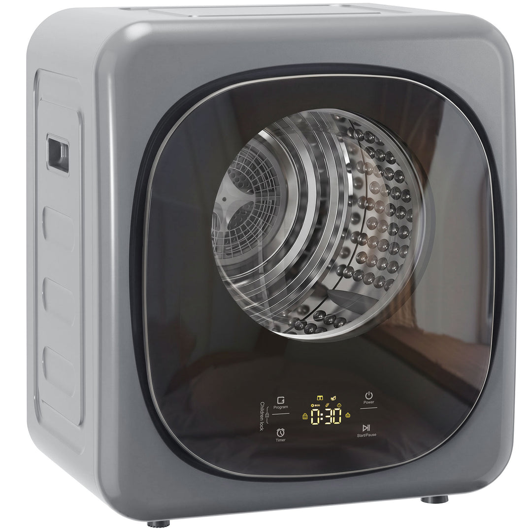 4kg Vented Tumble Dryer with 5 Drying Mode, 800W Compact Freestanding 