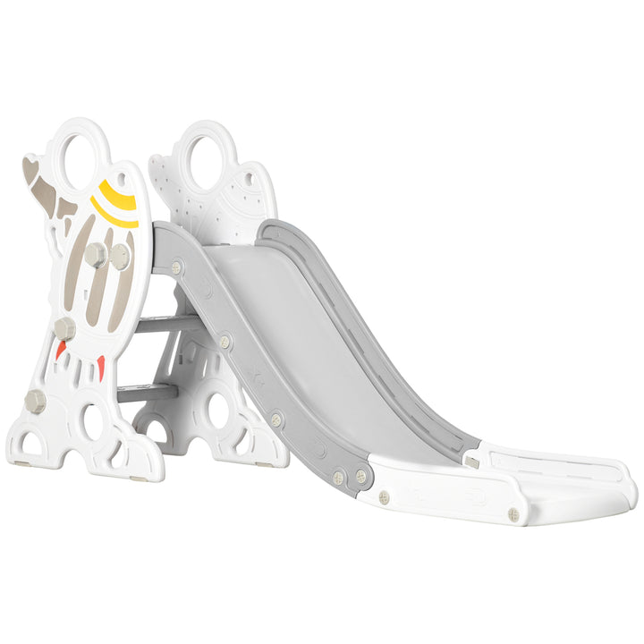 AIYAPLAY Space Theme Kids Slide, Indoor Freestanding Slide for Toddlers Ages 1.5-3 Years, Grey | Aosom UK