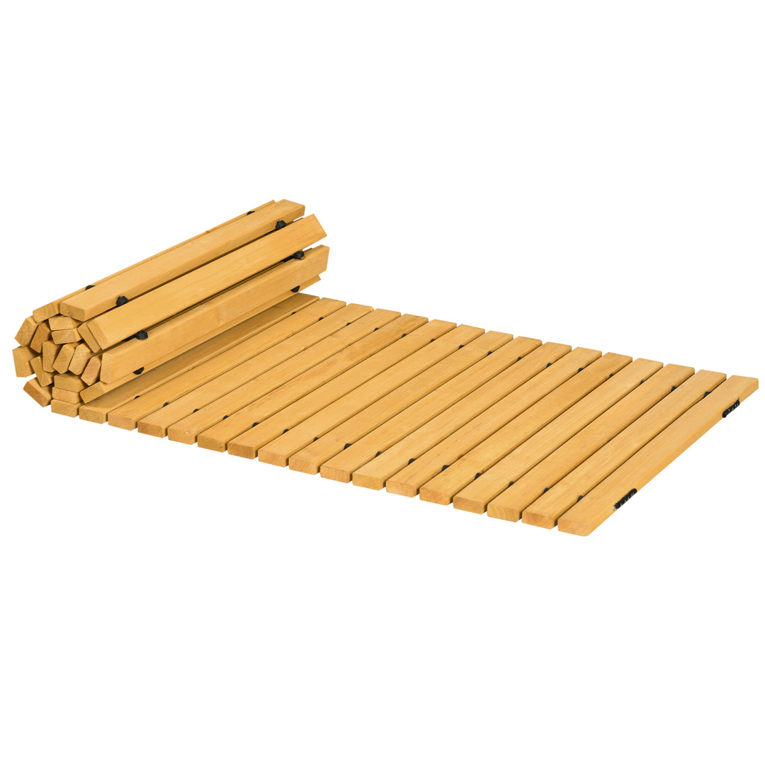 Rollable Wooden Garden Pathway Weather-Resistant Walk Way for Wedding 