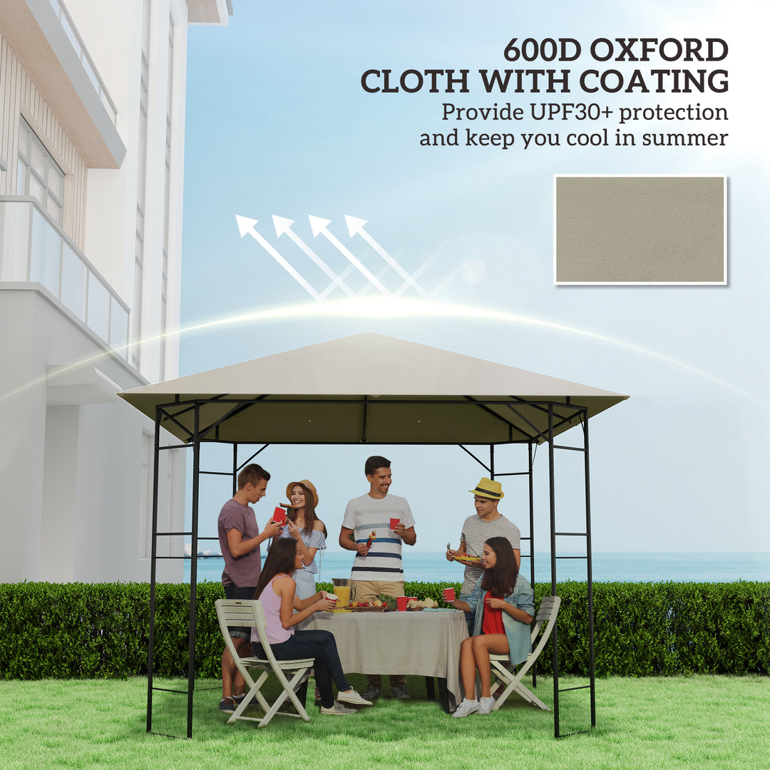 3 x 3(m) Gazebo Canopy Replacement, for 01-0867 - Light Grey