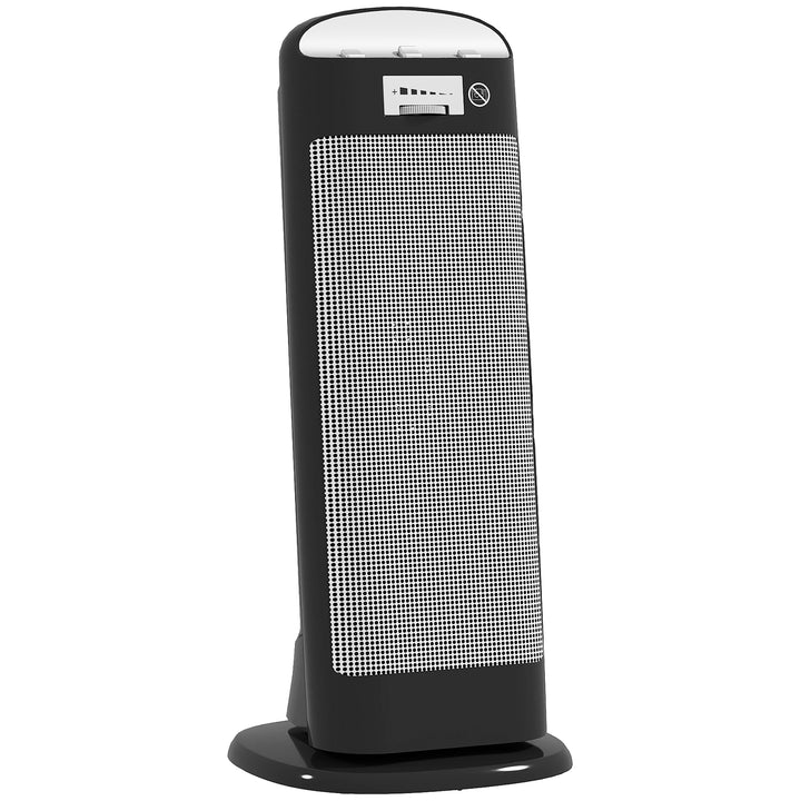 MCL Ceramic Space Heater, 2000W Fan Electric Heater with 4 Modes, Adjustable Thermostat, 55° Oscillation, Tip-Over and Overheat Protection for Bedroom, Home Office, Black