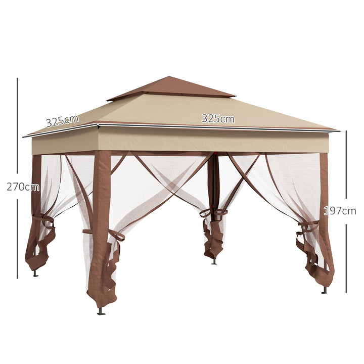 Outsunny 3 x 3(m) Pop Up Gazebo, Double