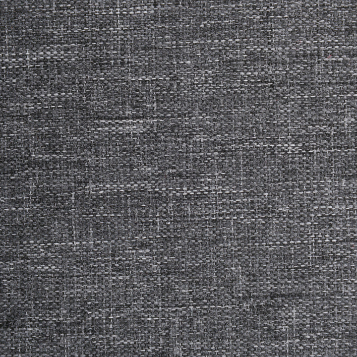 MCL Armless Rattan Garden Chair, Outdoor Rattan Chair with Cushions, PE Wicker Garden Furniture with Steel Frame, Adjustable Footpads for Garden, Terrace, Deep Grey