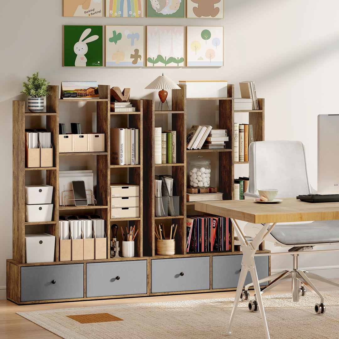 12 Shelf Storage Unit, with Drawers