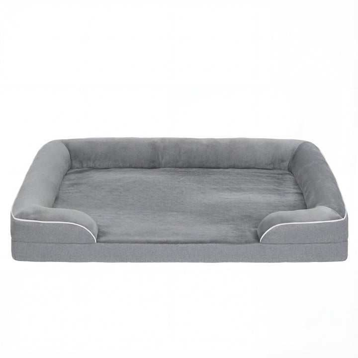 Dog Sofa Bed, Washable Pet Bed with Removable Cover and Non-Slip Botto