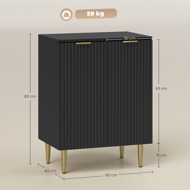 MCL Adjustable Shelf Sideboard - Black