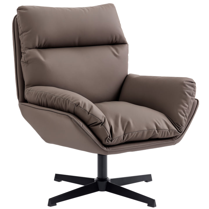 Accent Chair with 360 Swivel Armchair for Living Room with Padded Cush