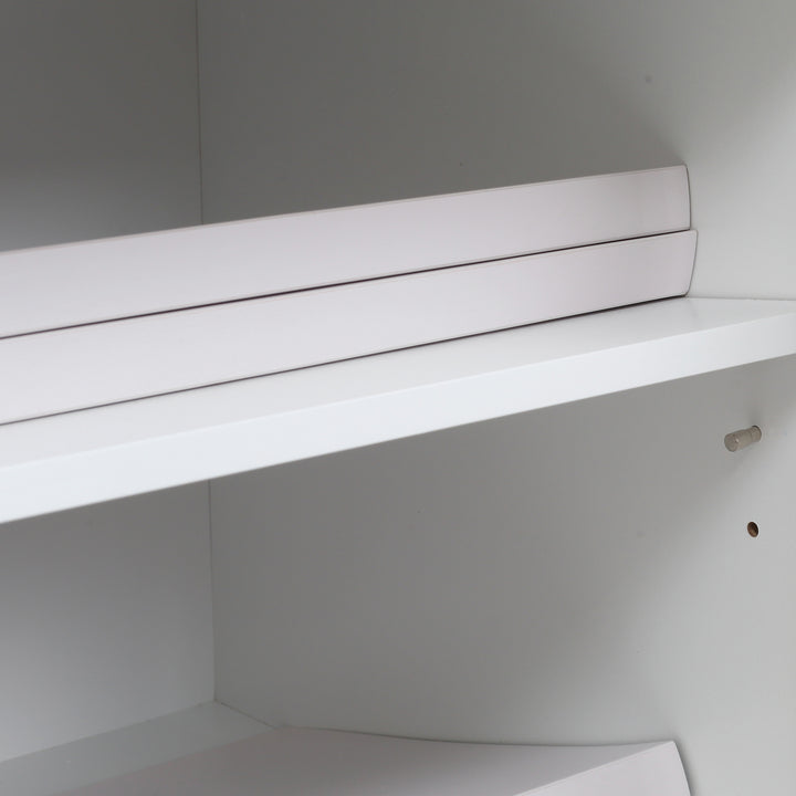 MCL Printer Stand Mobile Printer Cabinet with Storage, Open Shelf, Drawer for Home Office, 60cm x 39cm x 80cm, White