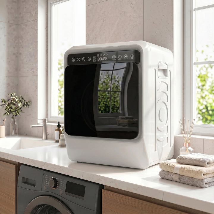 5kg Vented Tumble Dryer, 1000W Compact Tumble Dryer with Smart Drying,