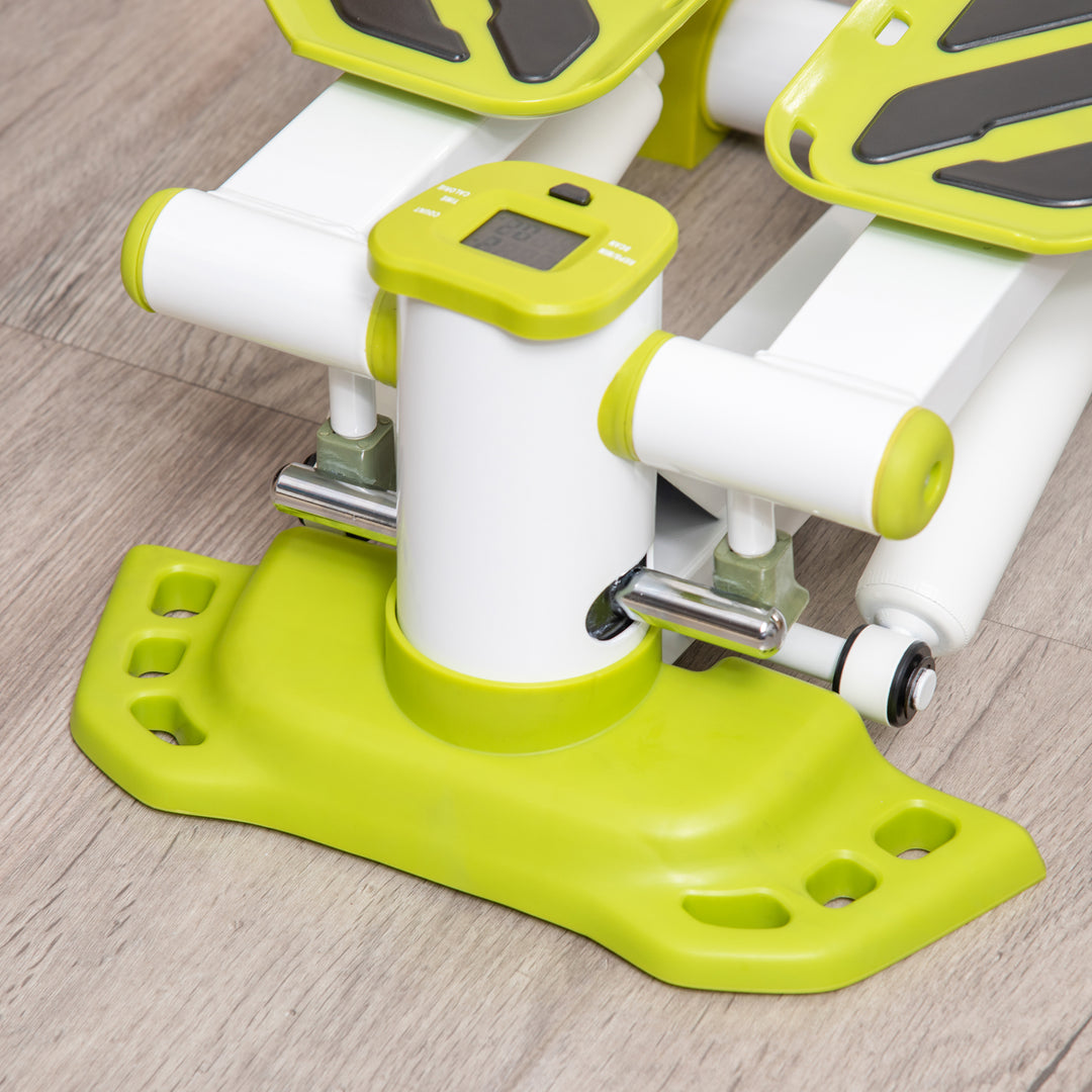 MCL Portable Mini Stepper, Steppers for Exercise Workout with LCD Display Monitor, Anti-skid Foot Pedals for Home Gym Office, Yellow