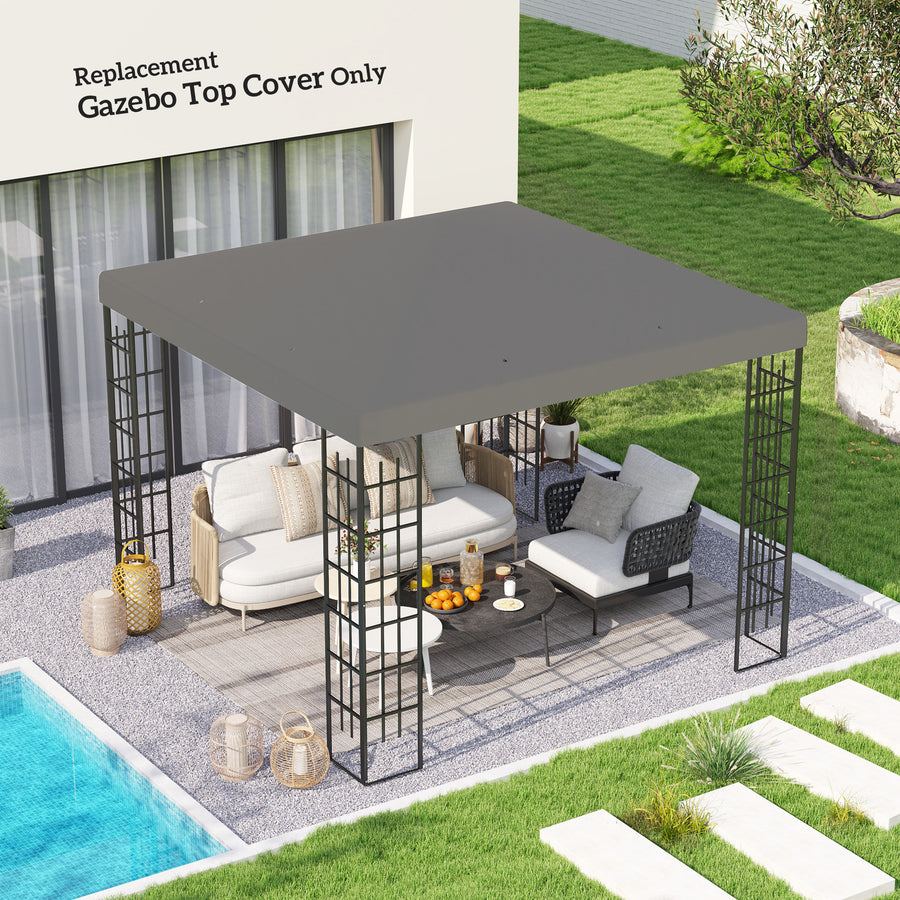 3 x 3(m) Gazebo Frame Replacement - Grey