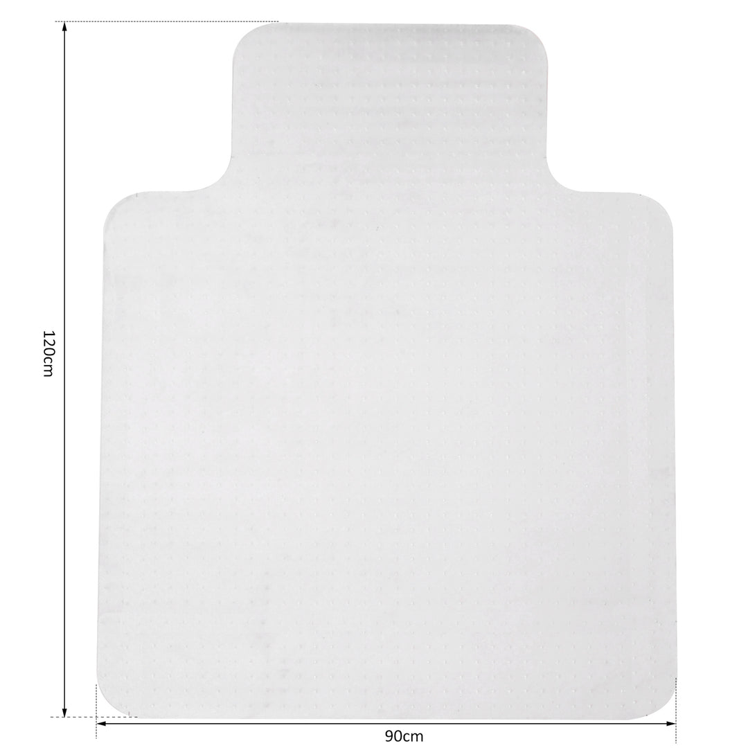 MCL Office Chair Mat for Carpeted and Hard Floor, 90 x 120 cm Clear Computer Desk Chair Mat, BPA and Phthalate Free, Non-Slip Floor Protector for Home Office