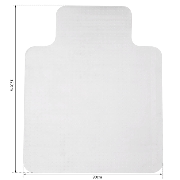 MCL Office Chair Mat for Carpeted and Hard Floor, 90 x 120 cm Clear Computer Desk Chair Mat, BPA and Phthalate Free, Non-Slip Floor Protector for Home Office