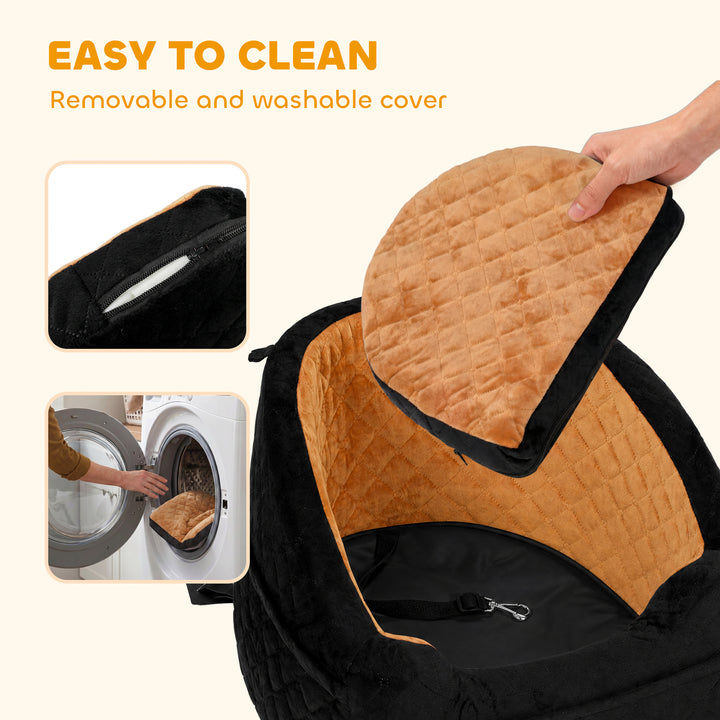 Dog Car Seat, Detachable Washable Dog Booster Seat with Thick Cushion,