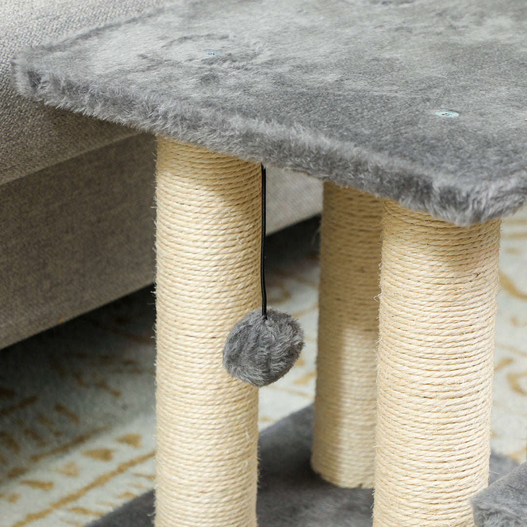 Dog Steps for Bed, 3 Step Adjustable Pet Stairs for Sofa with 6 Sisal 