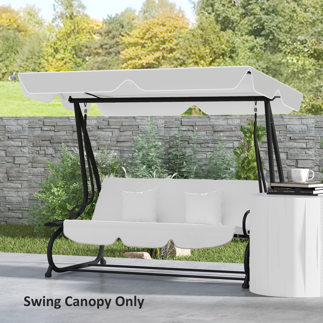 145 x 200Wcm Swing Chair Canopy Replacement - Light Grey