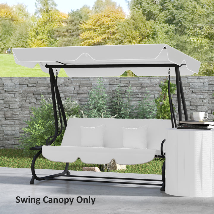145 x 200Wcm Swing Chair Canopy Replacement - Light Grey