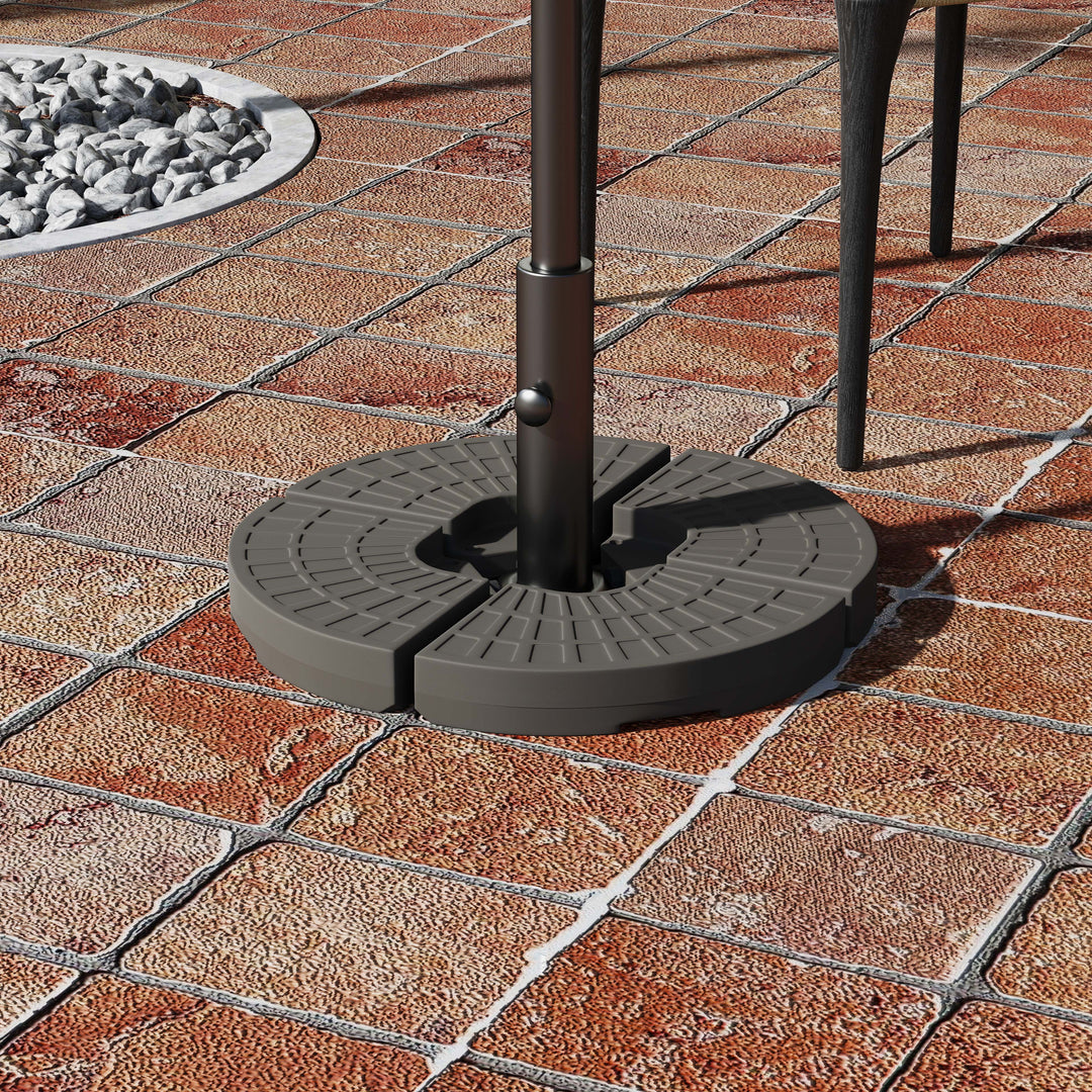 Set of 4 Fillable Parasol Weights - 100kg
