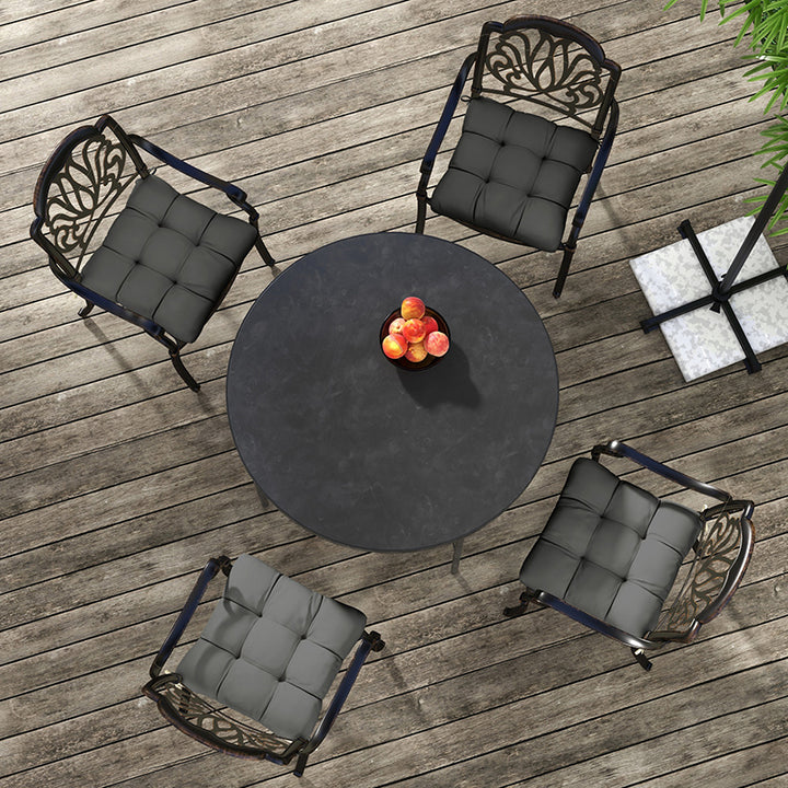 4-Piece Seat Cushion Pillows Replacement, Patio Chair Cushions Set wit