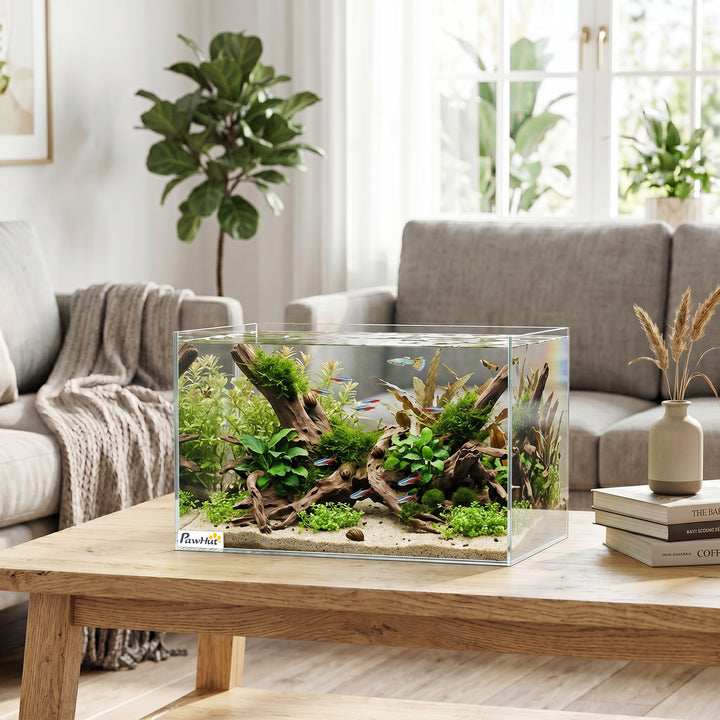 Fish Tank Bare Glass for DIY Glass Aquarium with Protective Base Mat 2