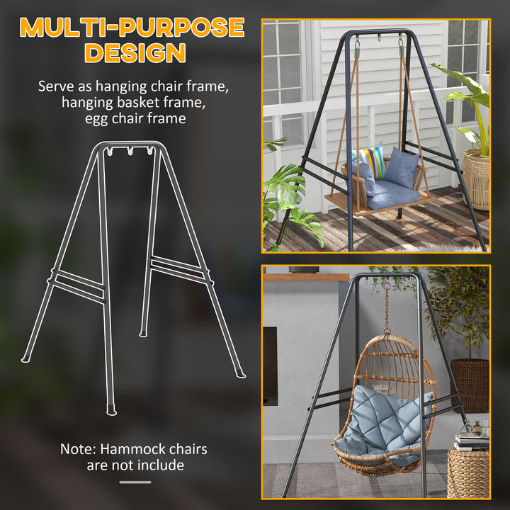 Hammock Chair Stand, Hanging Heavy Duty Metal Frame Hammock Stand for 