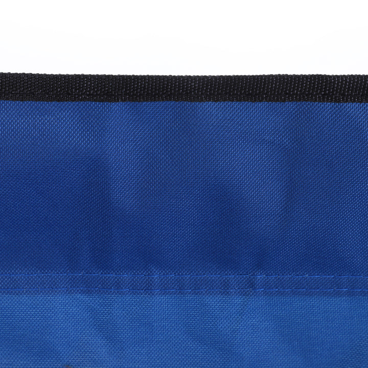 MCL 6 Seat Folding Sports Bench Portable Sports Team Bench Spectator Chair with Cooler Bag and Carrying Bag for Outdoor Picnic Camping - Blue