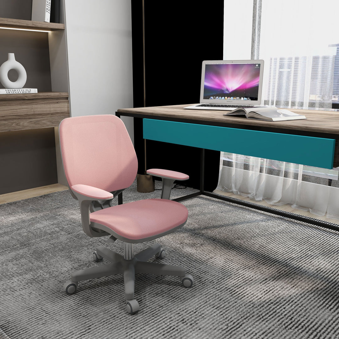 44-56cm Mesh Back Office Chair - Pink