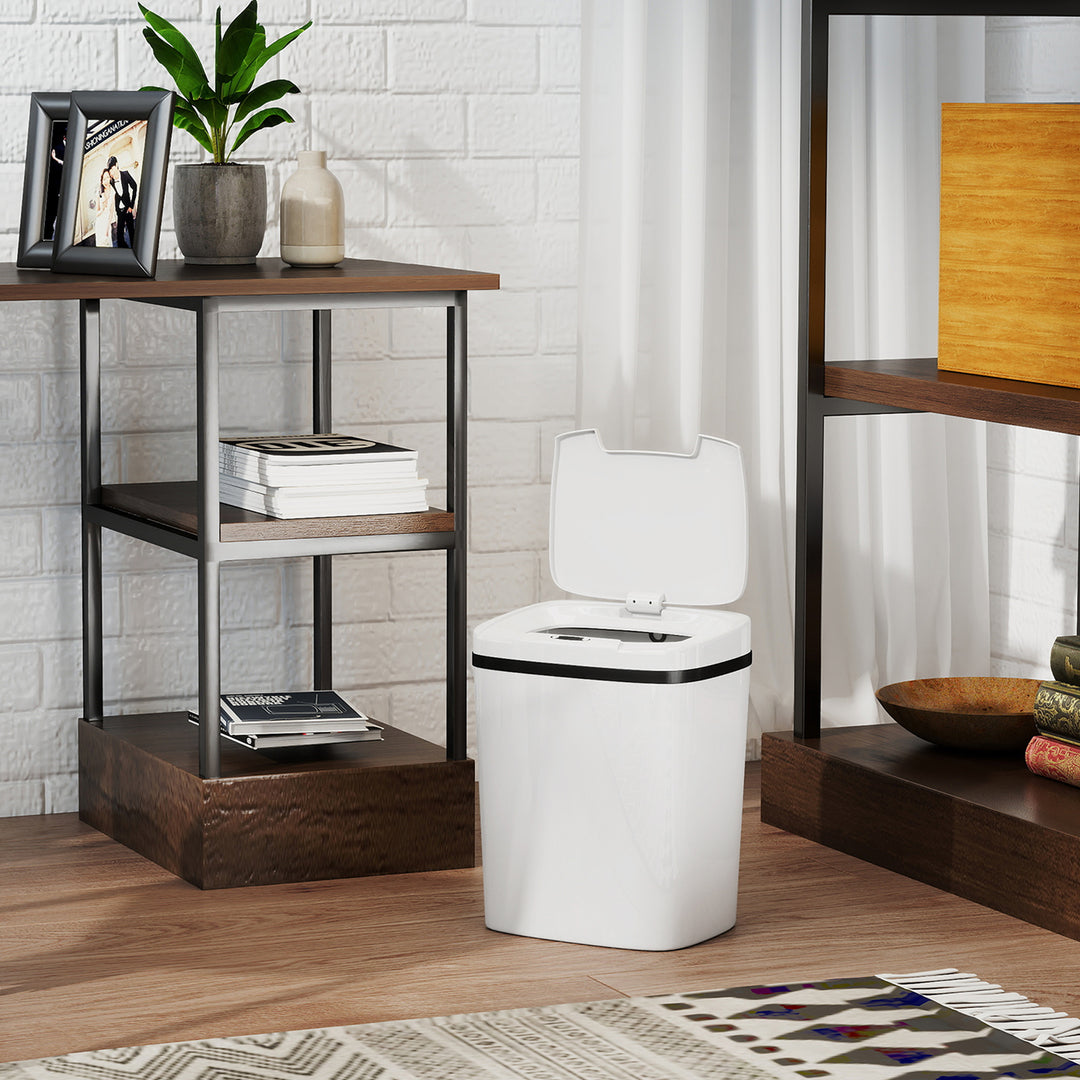 15L Sensor Bin, Automatic Touchless Kitchen Bin, Easy Clean, Battery Operated for Home Office, Bedroom, Bathroom