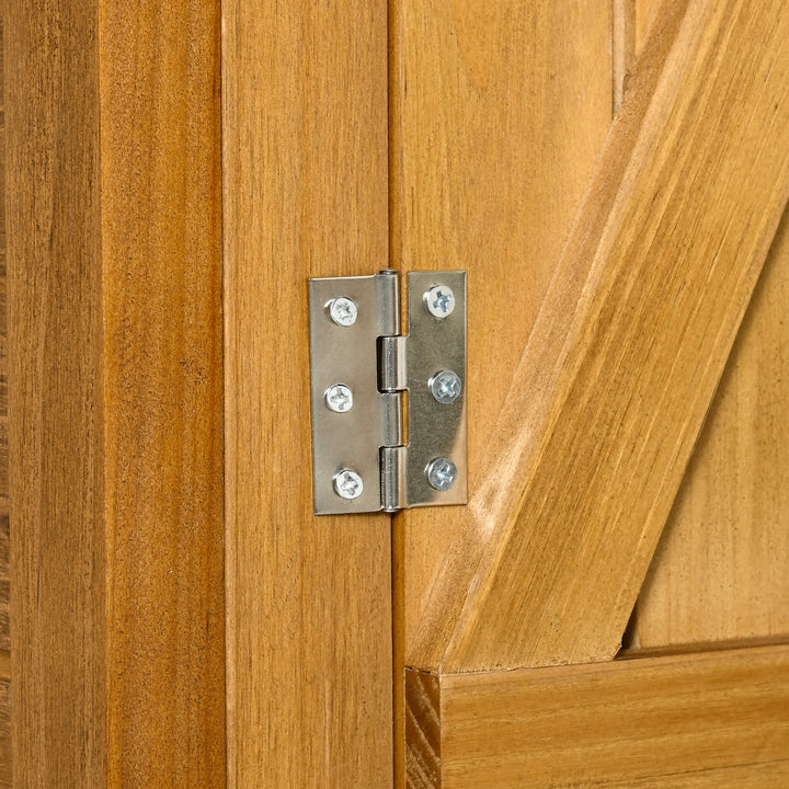 MCL 139 x 75 Fir Wood Garden Shed, with Asphalt Roof - Natural