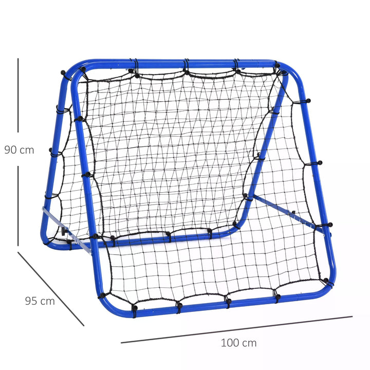 HOMCOM PE Mesh Double-Sided Outdoor Rebounder Net Blue | Aosom UK