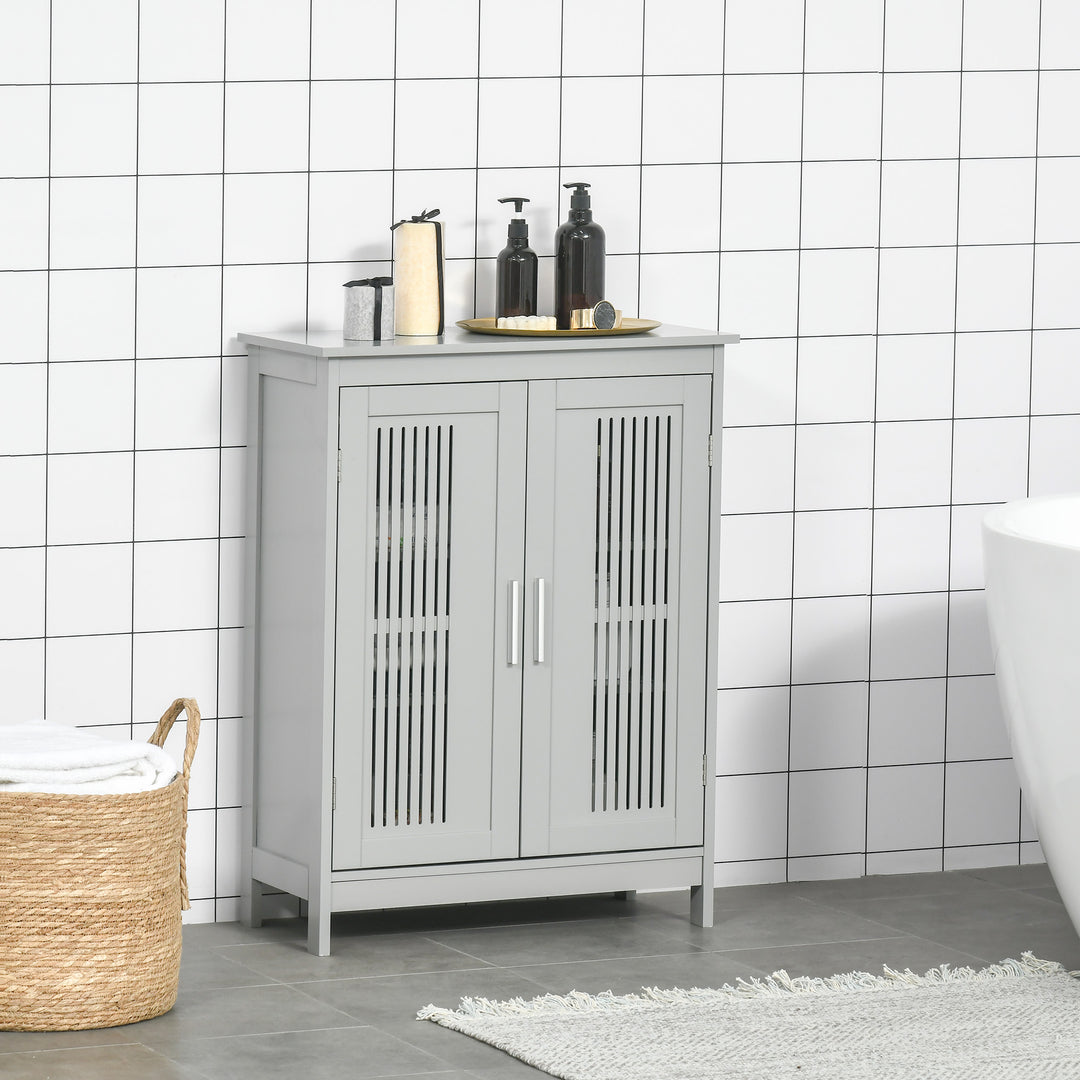 Modern Bathroom Floor Cabinet - Grey