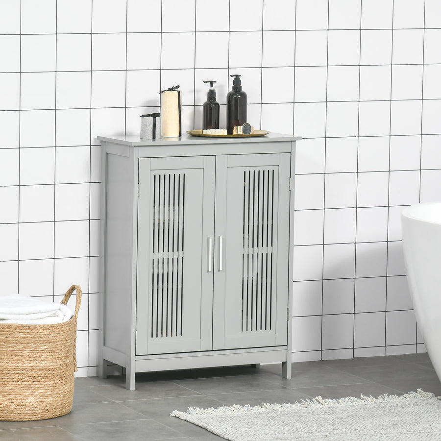 Modern Bathroom Floor Cabinet - Grey