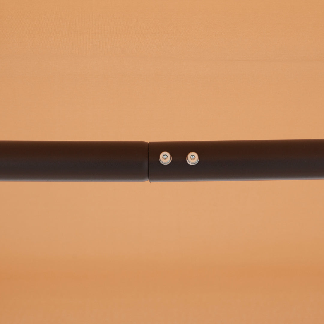 MCL 3 Seater Swing Chair, Garden Swing Bench with Canopy, Breathable Mesh Seat and Heavy Duty Steel Frame for Patio, Yard, Beige