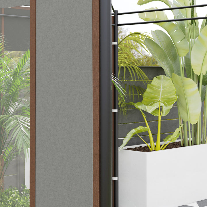 Set of Two 295cm Replacement Canopy Walls - Grey