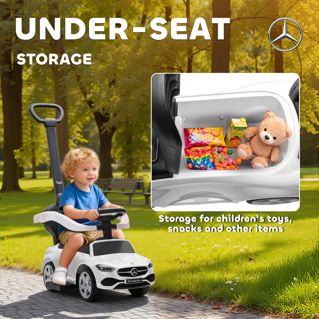 2 in 1 Baby Ride on Push Car Mercedes-Benz C-Class Licensed Walker Foo