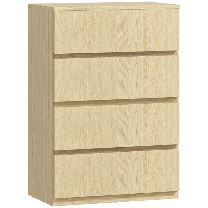Chest of Drawers, 4-Drawer Storage Cabinets, Modern Dresser, Storage D