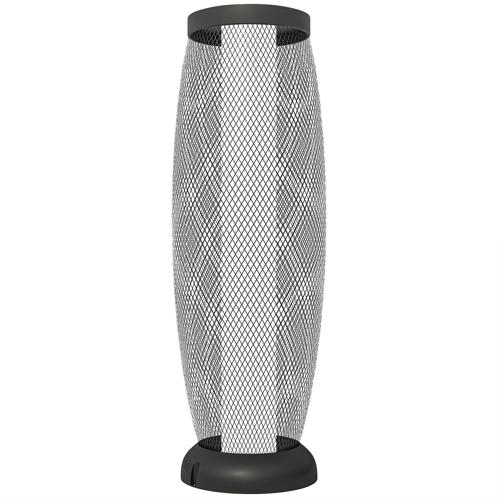 Garden Solar Lamp, 71.5 cm Tall Metal Floor Lamp, Auto On/Off LED Solar Garden Light with Metal Wire Shade, IP44 for Outdoor, Porch, Pathway, Terrace, Black