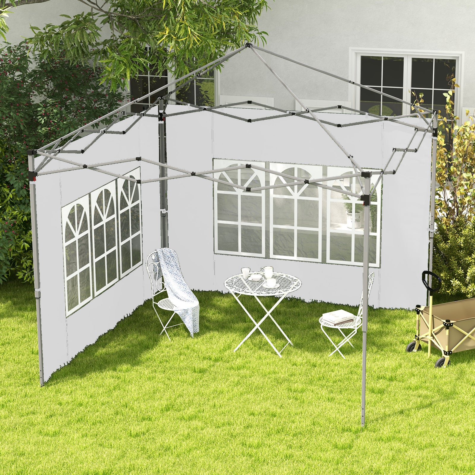 Gazebo Side Panels, Sides Replacement with Window for 3x3(m) or 3x4m P
