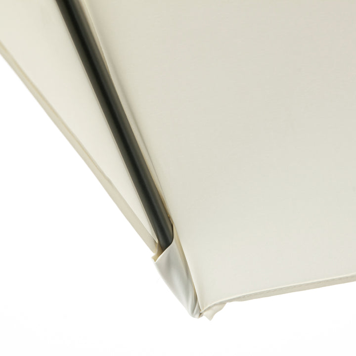 MCL Balcony Half Parasol Semi Round Umbrella Patio Crank Handle (2.3 m, Beige)- NO BASE INCLUDED