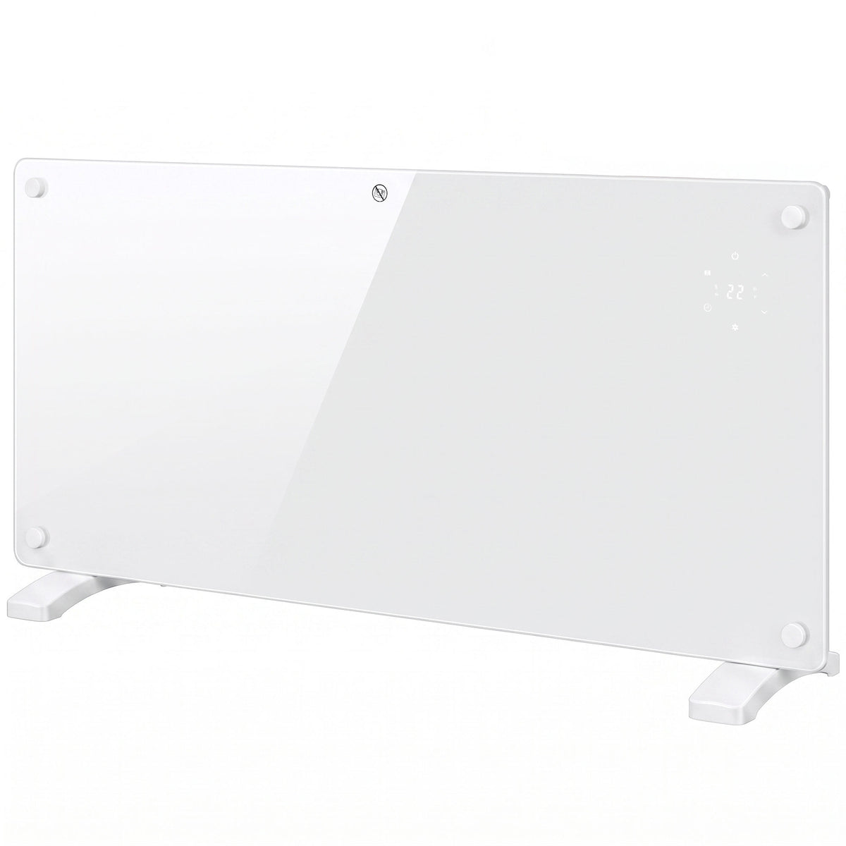 2000W Smart Panel Heater Wall Mounted & Freestanding, Electric Heater - White