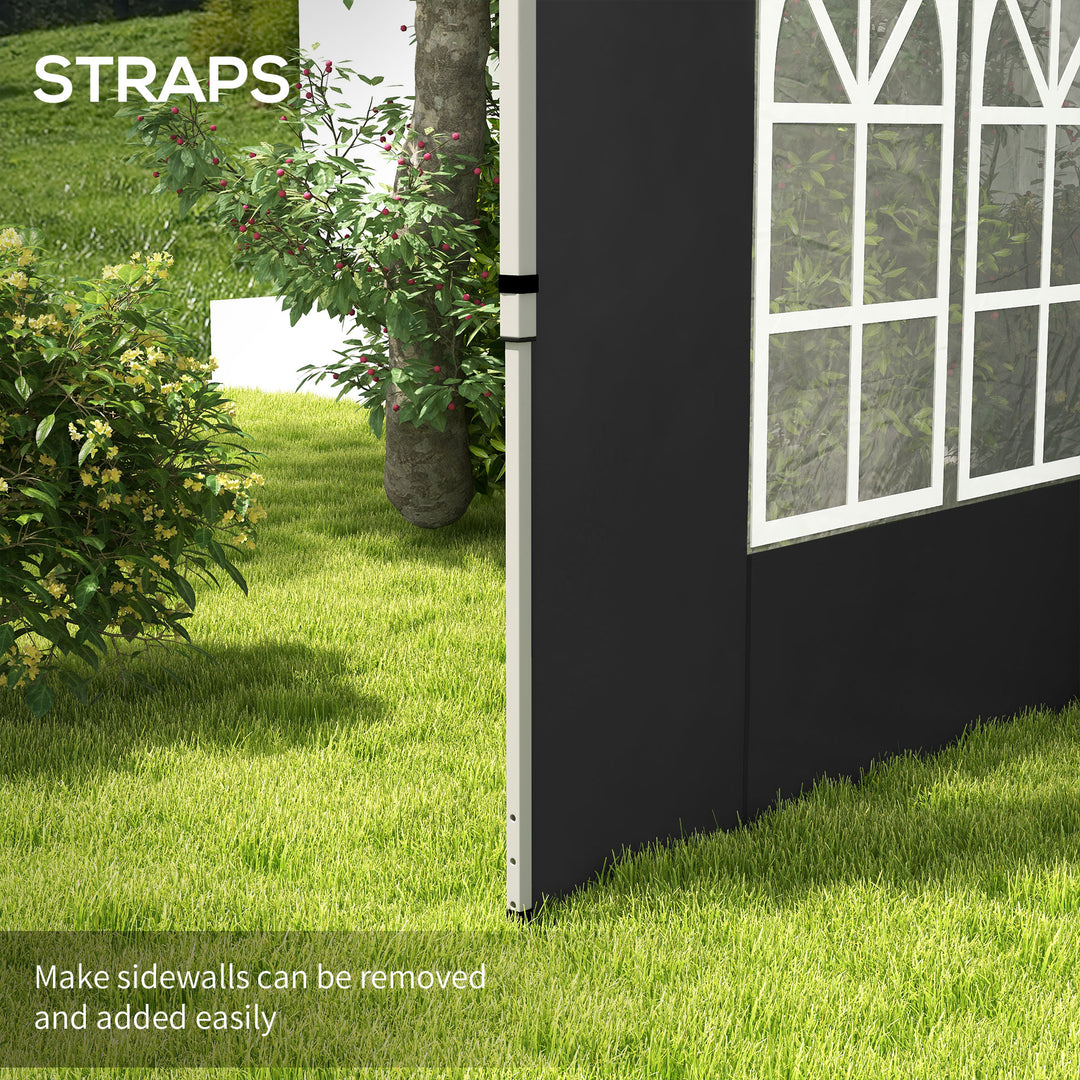 Gazebo Side Panels, Sides Replacement with Window for 3x3(m) or 3x4m P