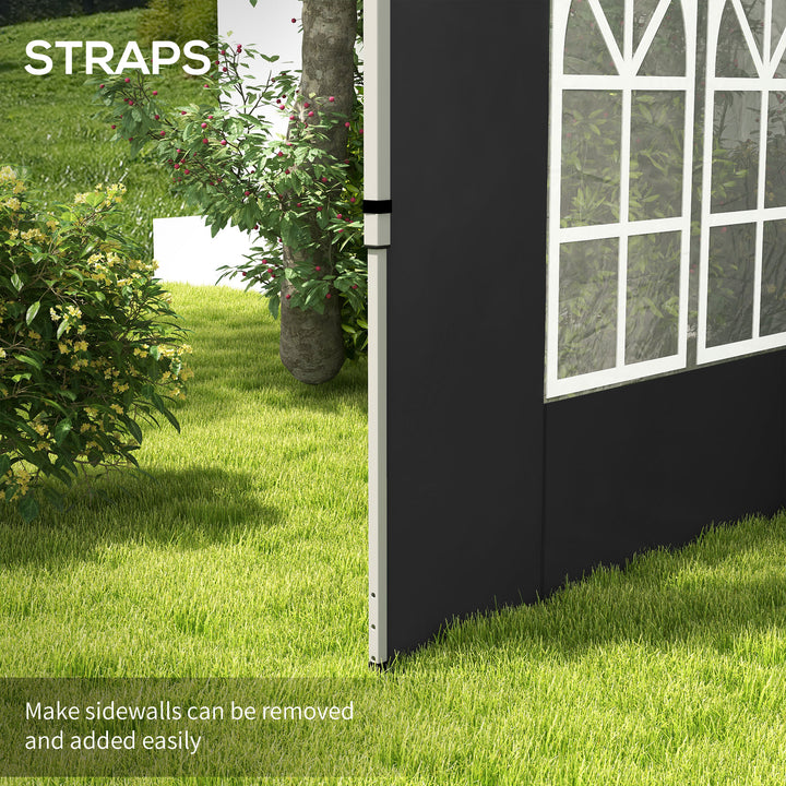 Gazebo Side Panels, Sides Replacement with Window for 3x3(m) or 3x4m P