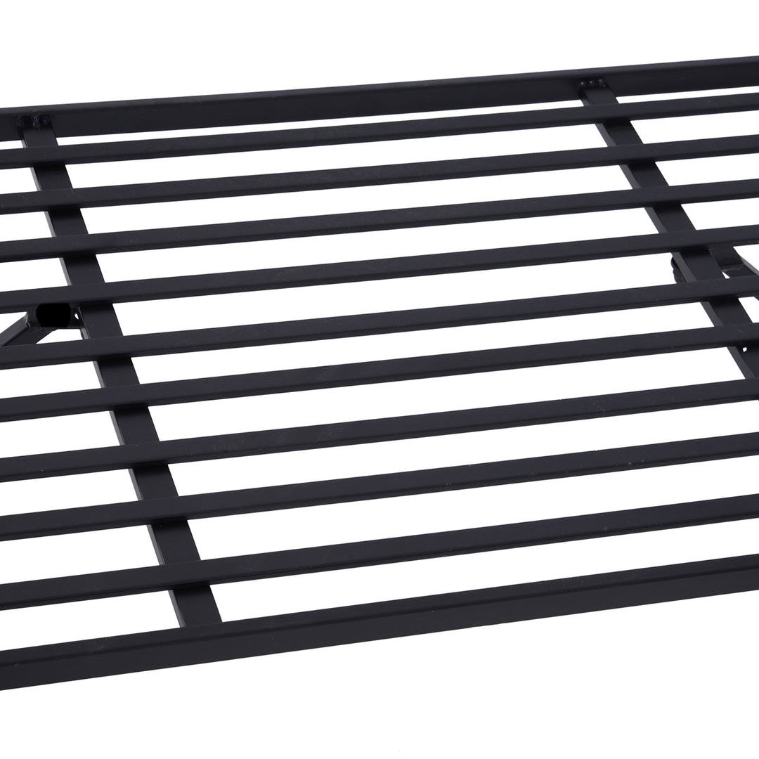 MCL Garden Metal Arch Bench Outdoor Patio Rose Trellis Arbour Pergola for Climbing Plant Antique Style 2-Seater Chair, Black